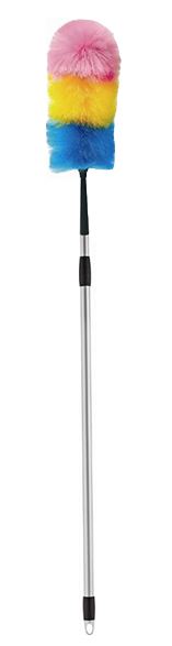 Rainbow Duster Telescopic Handle - Silver, 22mm x 650mm / 1270mm (Each)
