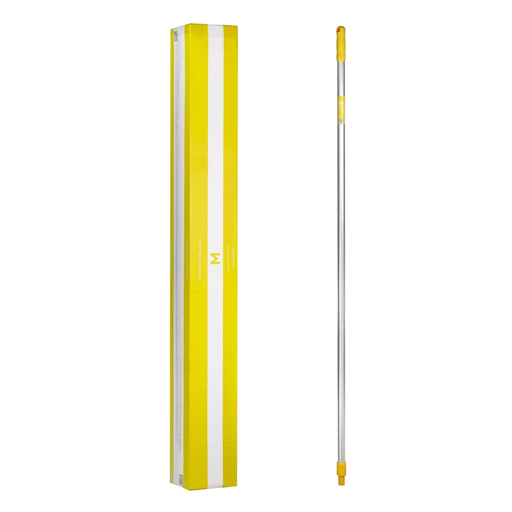 Aluminium Mop Handle - Yellow, 25mm x 1.0mm x 1500mm (Each)