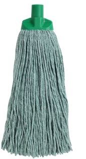 [MPH33207] Cut Cotton Mop Head - Green, 25mm x 400g / 300mm (Each)