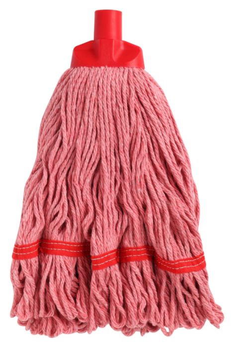 [MPH33618] Looped Cotton Mop Head - Red, 25mm x 350g / 300mm (Each)