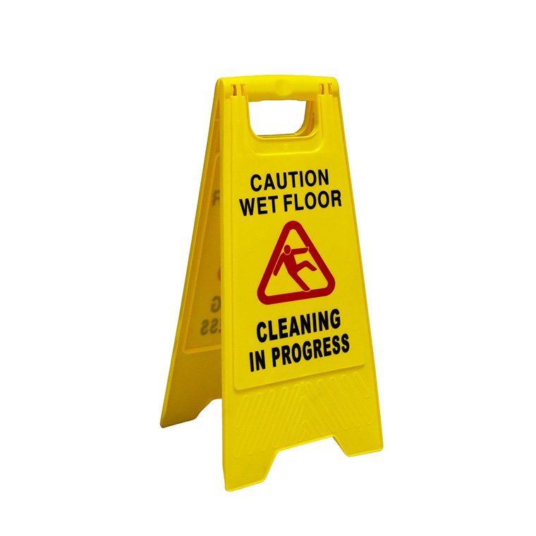 [MPH33985] Safety Sign Cleaning In Progress - Yellow, 290mm x 600mm (Each)