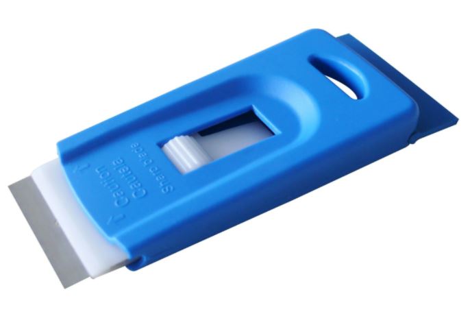 Floor & Window Scraper - Blue, Mini Pocket Size (Each)