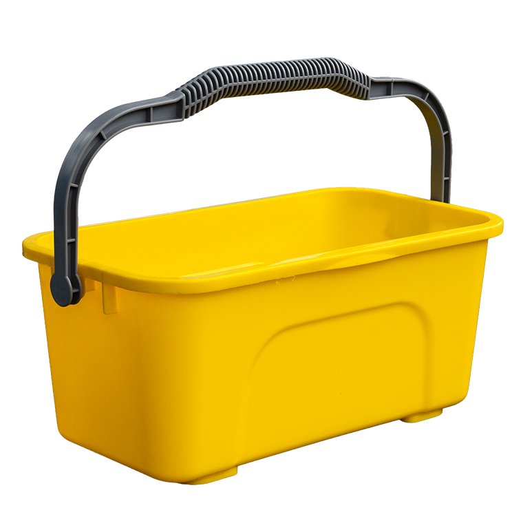 Plastic Window Bucket - Yellow, 12L Capacity (Each)