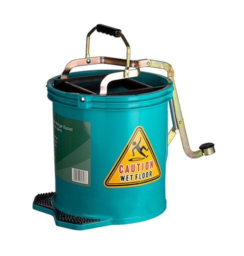 Roller Wringer Bucket - Green, 16L Capacity (Each)