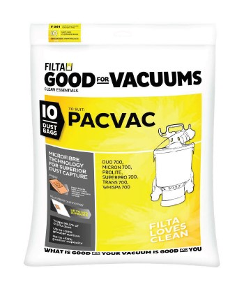 Pacvac Paper Vacuum Bag - Brown, For Backpack Models (Pack of 10 Bags)