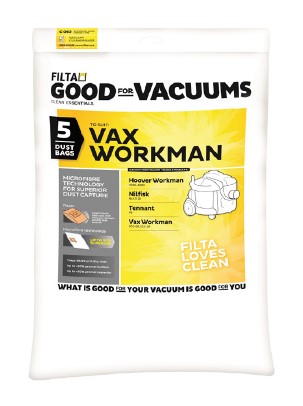 Pacvac SMS Vacuum Bag - White, For Glide Models (Pack of 5 Bags)