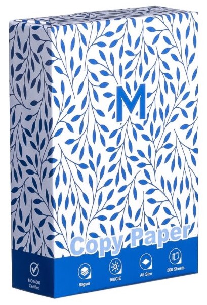 [MPH34710] Office Copy Paper A5 - White, 80gsm, 160CIE, 500 Sheets, FSC® Mix (Box of 10 Reams)