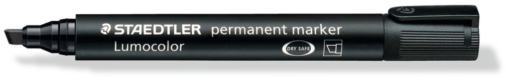[MPH34795] Staedtler Permanent Marker - Black, Chisel Tip (Pack of 10 Markers)
