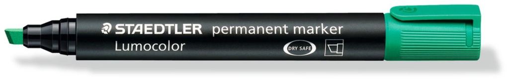 [MPH34798] Staedtler Permanent Marker - Green, Chisel Tip (Pack of 10 Markers)