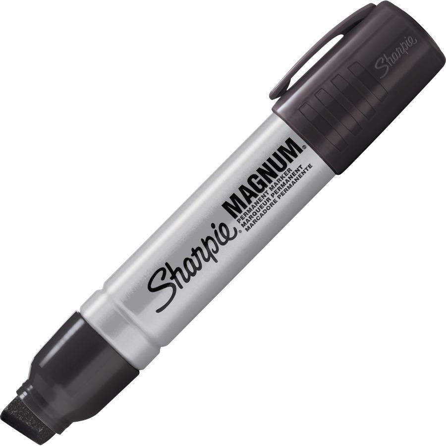Sharpie Magnum Jumbo Marker - Black, Chisel 15mm Tip (Pack of 12 Markers)