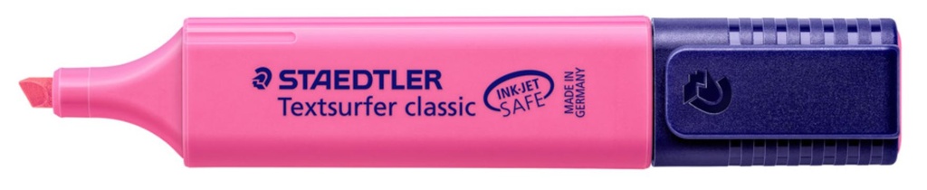 [MPH34867] Staedtler Classic Highlighter - Pink, Chisel Tip (Pack of 10 Highlighters)
