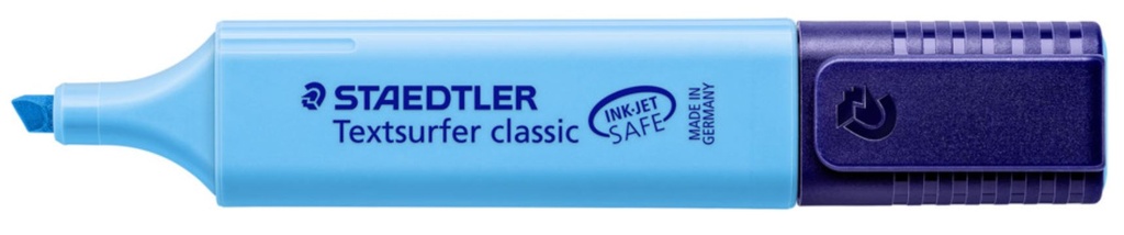 Staedtler Classic Highlighter - Blue, Chisel Tip (Pack of 10 Highlighters)