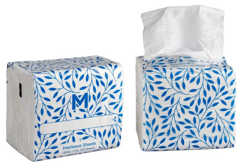 [MPH27241] Interleave Toilet Tissue - White, 2 Ply, 250 Sheets, FSC® Mix (Box of 36 Packs)