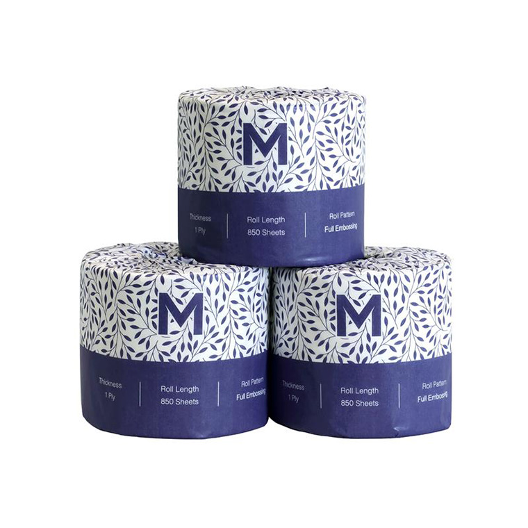 [MPH27170] Wrapped Toilet Tissue Boxed - White, 1 Ply, 850 Sheets, FSC® Mix (Box of 48 Rolls)