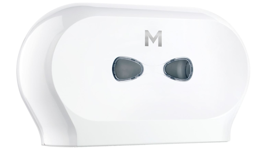 Double Mini Jumbo Roll Dispenser - White, 2 Roll Capacity (Each)