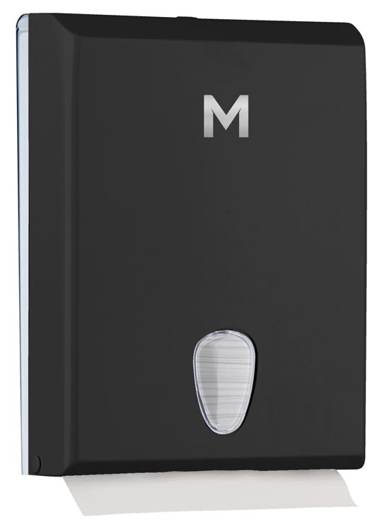 [MPH27441] Compact Towel Dispenser - Black, 400 Sheet Capacity (Each)