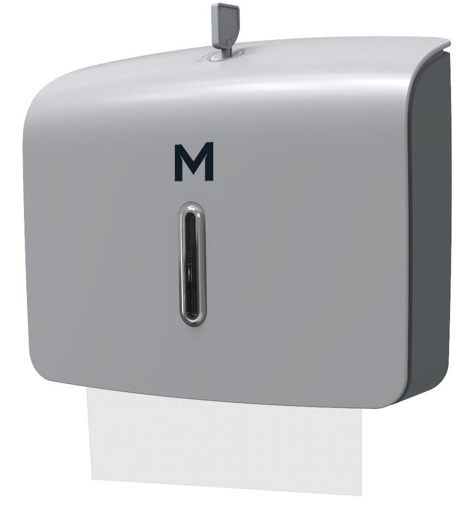 [MPH27461] Mini Slimfold Towel Dispenser - Silver, 300 Sheet Capacity (Each)