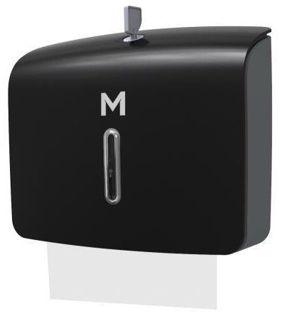 [MPH27463] Mini Slimfold Towel Dispenser - Black, 300 Sheet Capacity (Each)