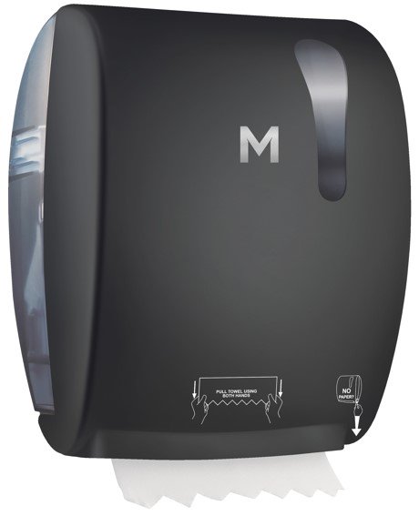 [MPH27502] Manual Roll Feed Dispenser - Black, 1 Roll Capacity (Each)