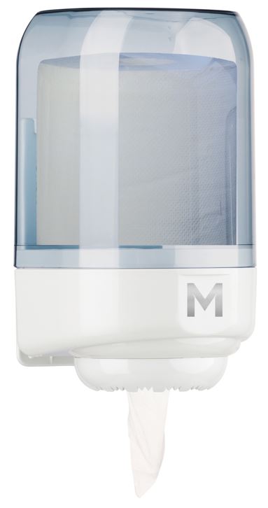 Mini Centre Feed Dispenser - Transparent, 1 Roll Capacity (Each)