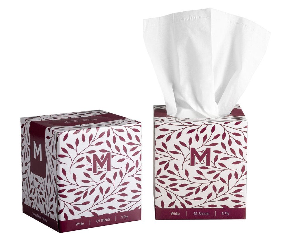 [MPH27310] Cube Facial Tissues - White, 3 Ply, 65 Sheets, FSC® Mix (Box of 36 Packs)