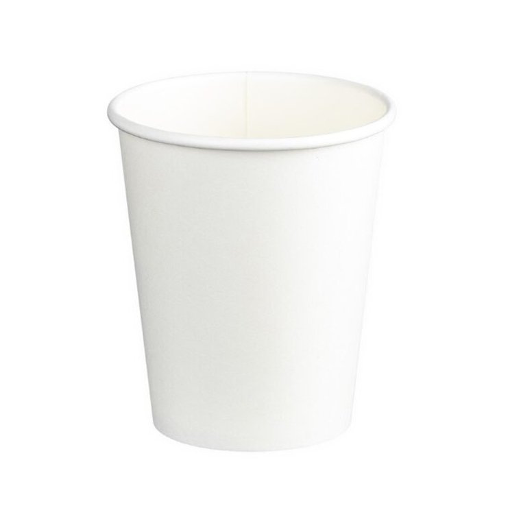 Single Wall Universal PE Paper Cups - White, 8oz, 280ml *90mm Diameter (Box of 1000 Cups)