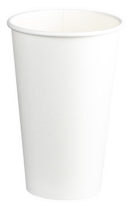 [MPH16110] Double Wall PE Paper Cups - White, 16oz, 510ml *90mm Diameter (Box of 500 Cups)