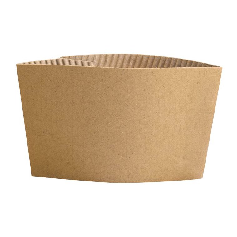 [MPH16520] Cardboard Cup Holder Sleeves - Brown, Fits: 80mm (Box of 1000 Holders)