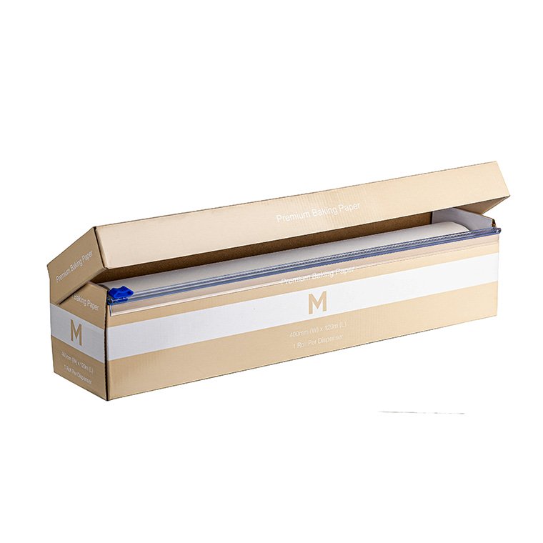 Premium Baking Paper Dispenser - White, 400mm x 120m, 45gsm *230C° Resistance (1x Roll)