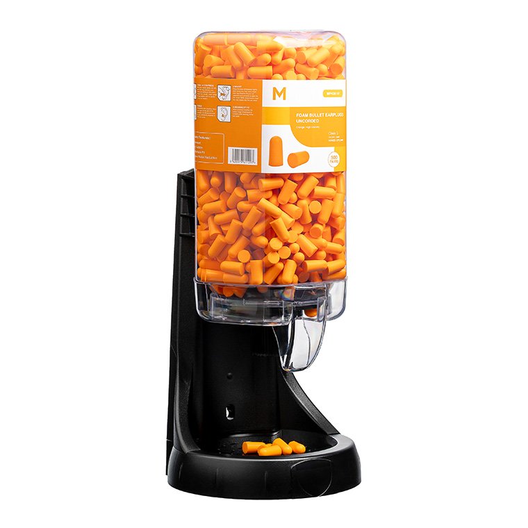 Foam Earplug Dispenser - Black, 500 Pair Capacity *Sold Empty (Each)