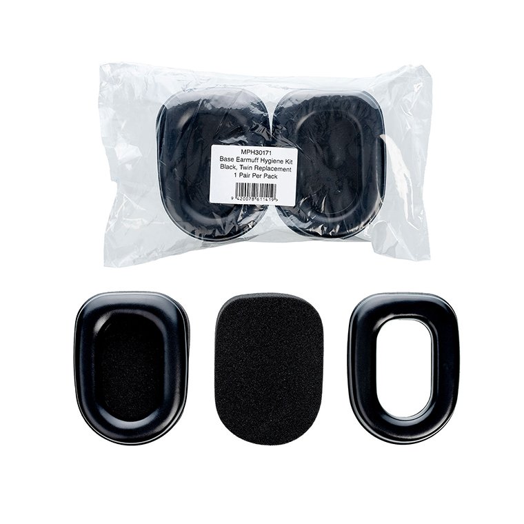 [MPH30171] Base Earmuff Hygiene Kit - Black, Twin Replacement *Class 5 (Pair)