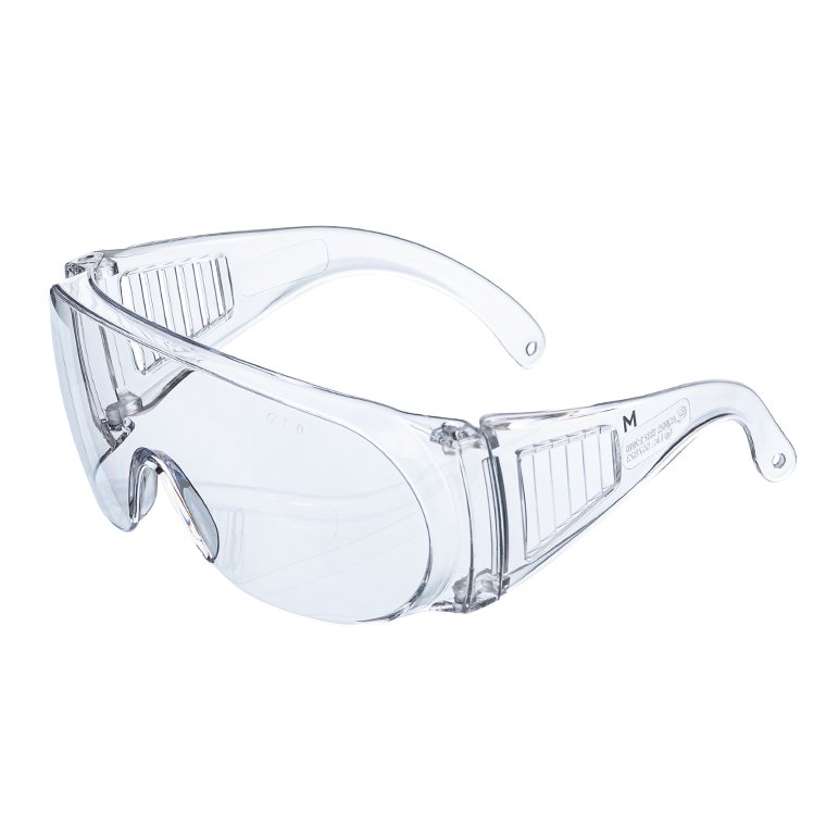 Visitor Safety Glasses - Clear, Antifog, Over Glasses Fit AS/NZS Standard (Pair)