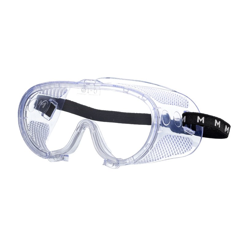 Base PVC Safety Goggles - Clear, Antifog, Elastic Strap AS/NZS Standard (Each)