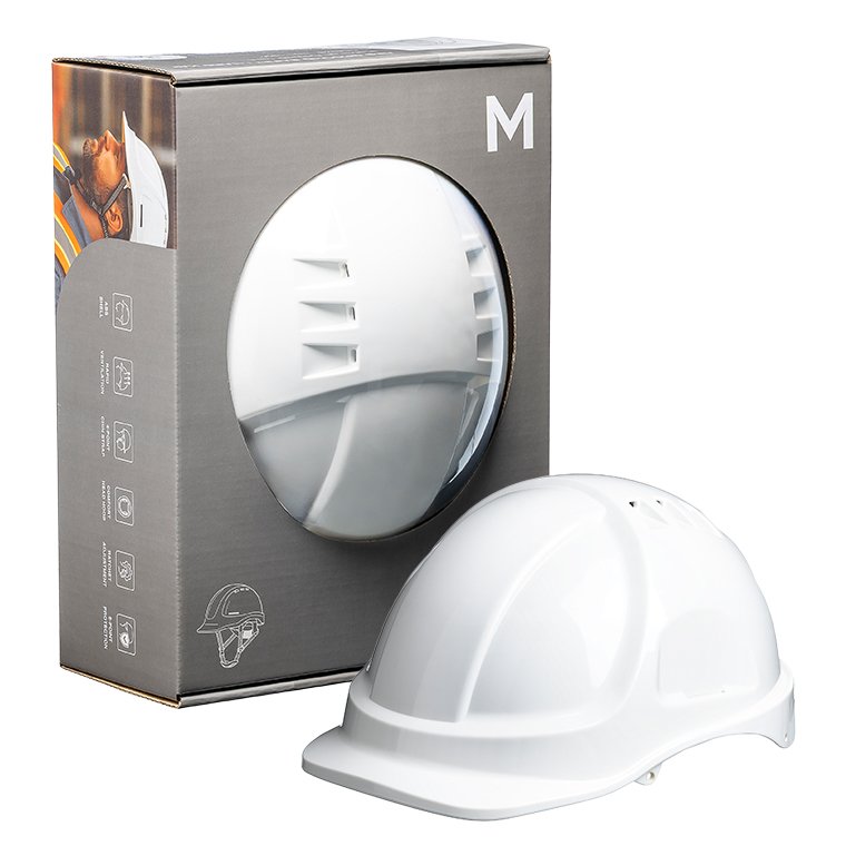 [MPH31200] ABS Ground Safety Hard Hat Vented - White, Ratchet Adjustment AS/NZS 1801:1997 (Each)