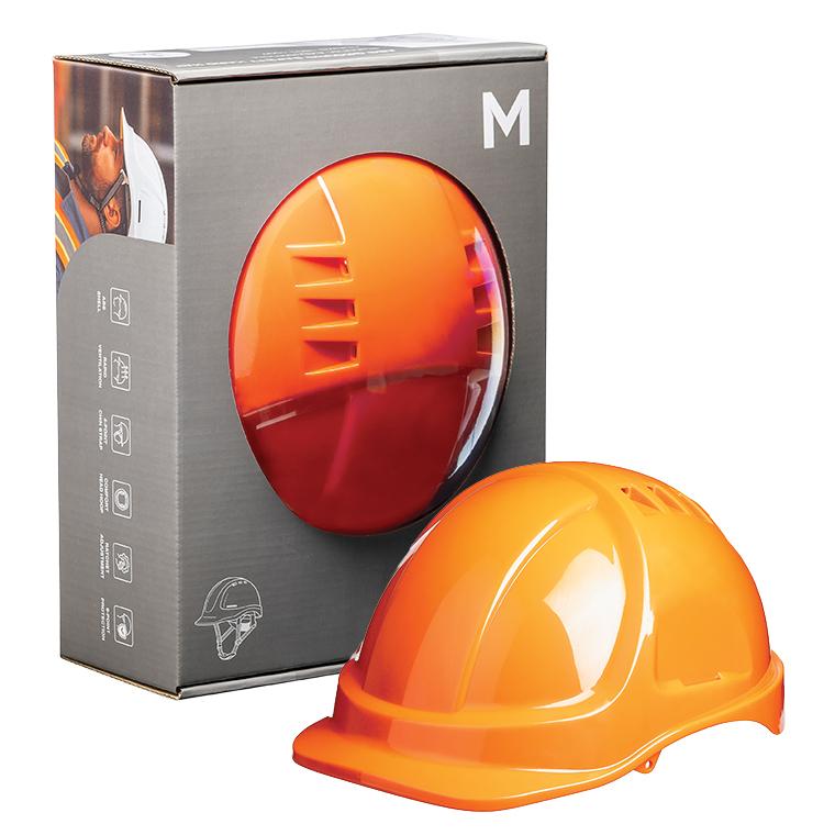 [MPH31202] ABS Ground Safety Hard Hat Vented - Orange, Ratchet Adjustment AS/NZS 1801:1997 (Each)