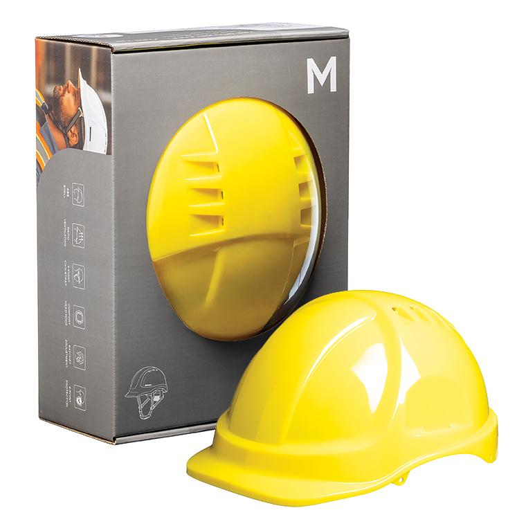 [MPH31203] ABS Ground Safety Hard Hat Vented - Yellow, Ratchet Adjustment AS/NZS 1801:1997 (Each)