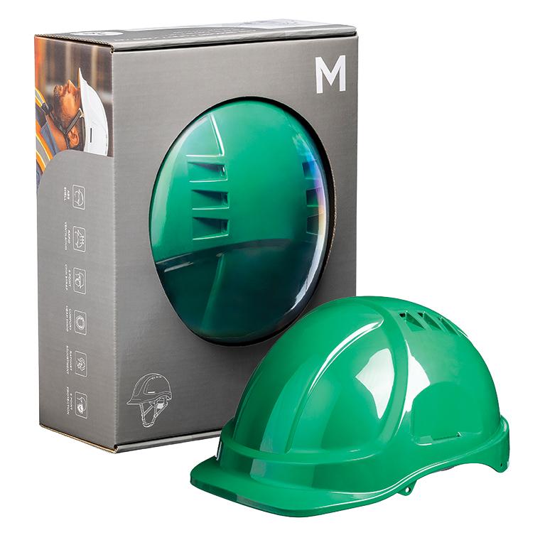 [MPH31205] ABS Ground Safety Hard Hat Vented - Green, Ratchet Adjustment AS/NZS 1801:1997 (Each)