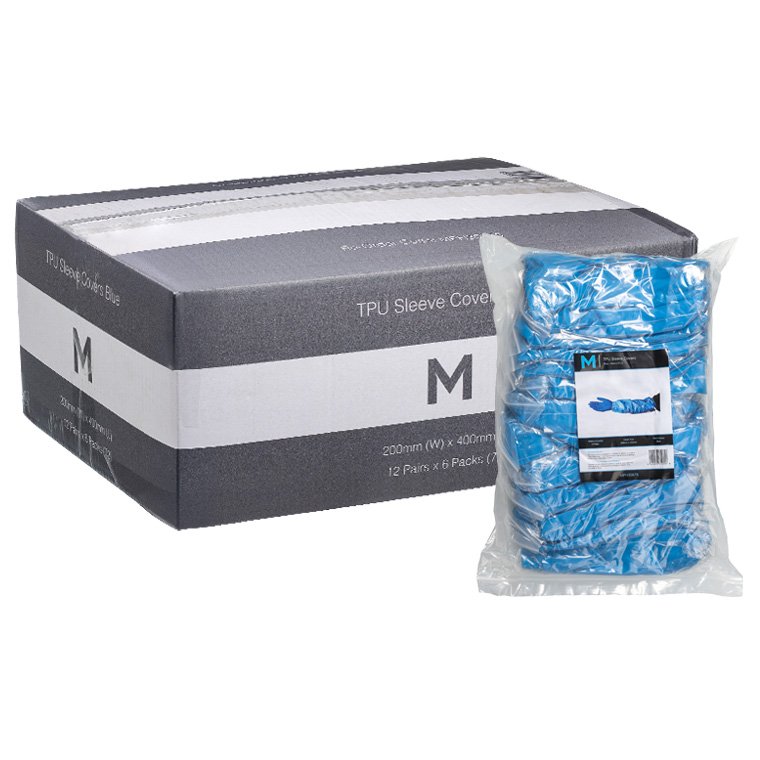 [MPH30878] TPU Sleeve Covers - Blue, 200mm x 400mm, 150mu (Pair)