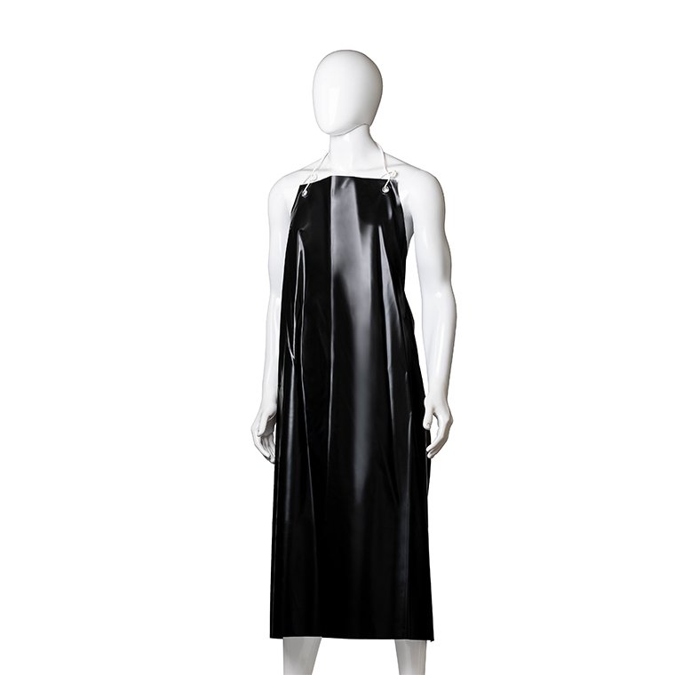 [MPH30357] Reusable PVC Apron with Hooks - Black, 900mm x 1200mm, 300mu (Each)