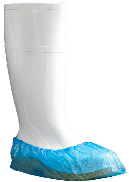 [MPH30885] Polyethylene Shoe Covers - Blue, 200mm x 400mm, 3.5g (Box of 1600 Covers)