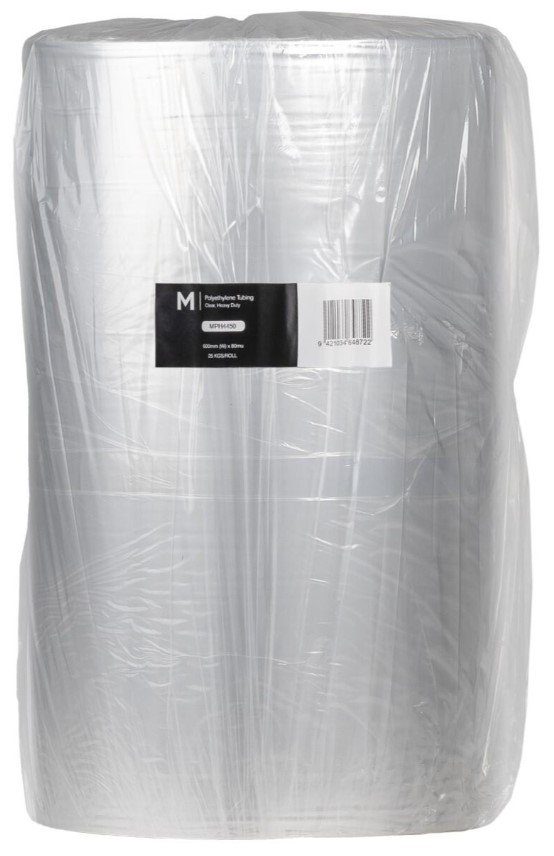 SWS Polyethylene Sheet w/Antistatic - Clear, 500mm x 30kg x 25mu (1x Roll)