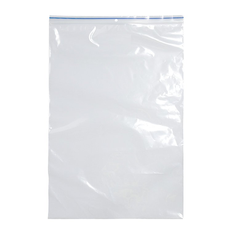 FP Resealable Polyethylene Bag - Clear, 330mm x 330mm x 50mu (Pack of 250 Bags)