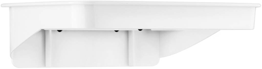Rectangle Bin 8L Bag Support - White, Wall Mount Design (Each)
