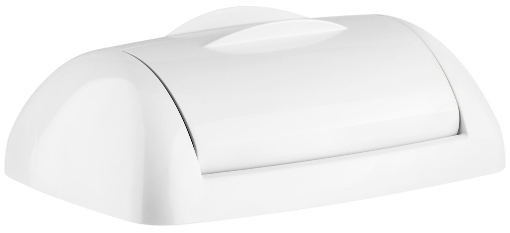 [MPH2974] Rectangle Bin 8L Sanitary Lid - White, Sanitary Design (Each)