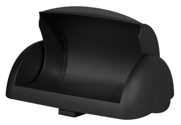 [MPH2996] Wall Mount Bin 23L Sanitary Lid - Black, Sanitary Design (Each)