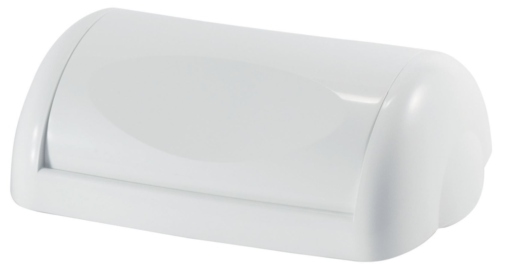 [MPH2913] Wall Mount Bin 42L Swing Lid - White, Weighted Swing Design (Each)
