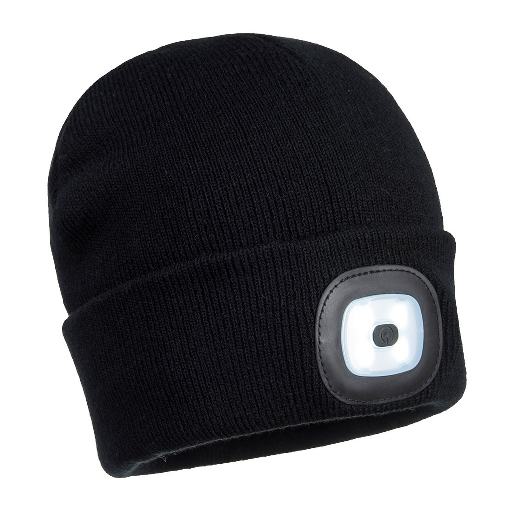 [B029BKR] Beanie LED Head Light USB Rechargeable (Black)