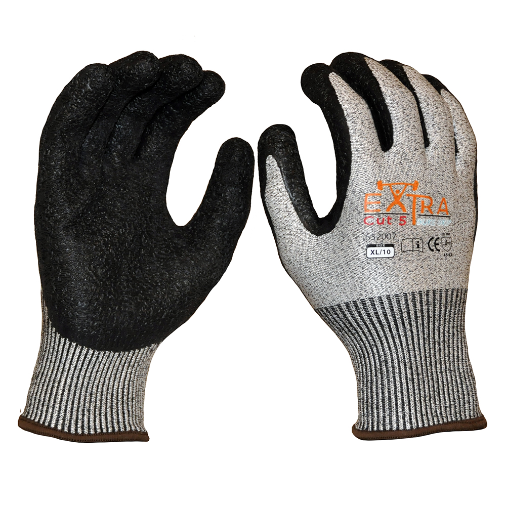 Extra Cut 5 Sure Grip, Crinkle Latex Coating