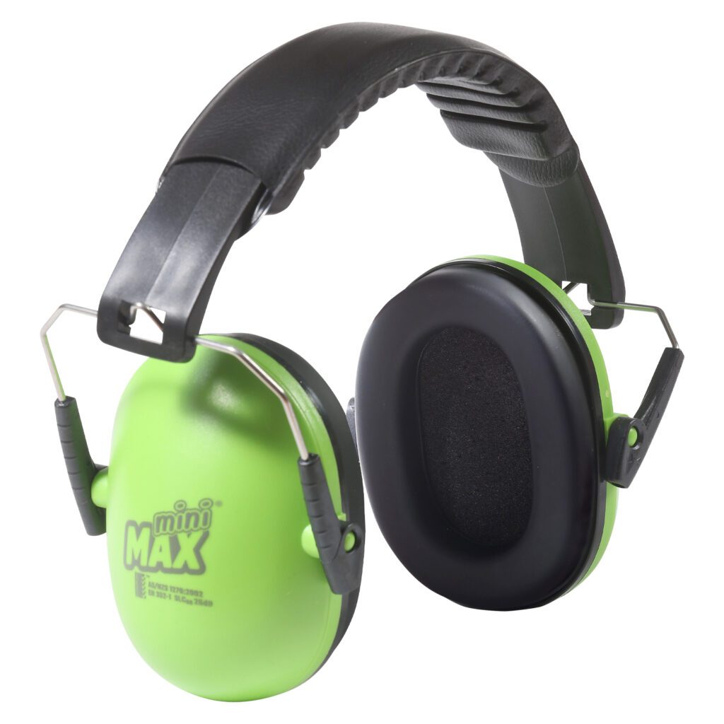 [E-MMAXG] ESKO MiniMax Kid's Earmuff Class 5, 26dB, AS NZS 1270:2002 - Pack of 6 (Green)