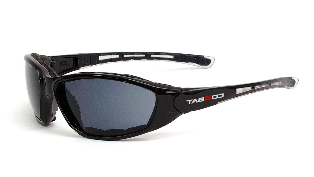 ESKO COMBAT Safety Eyewear, Foam Bound with High Impact Rating, Antifog & Antiscratch, Lens - Pack of 12